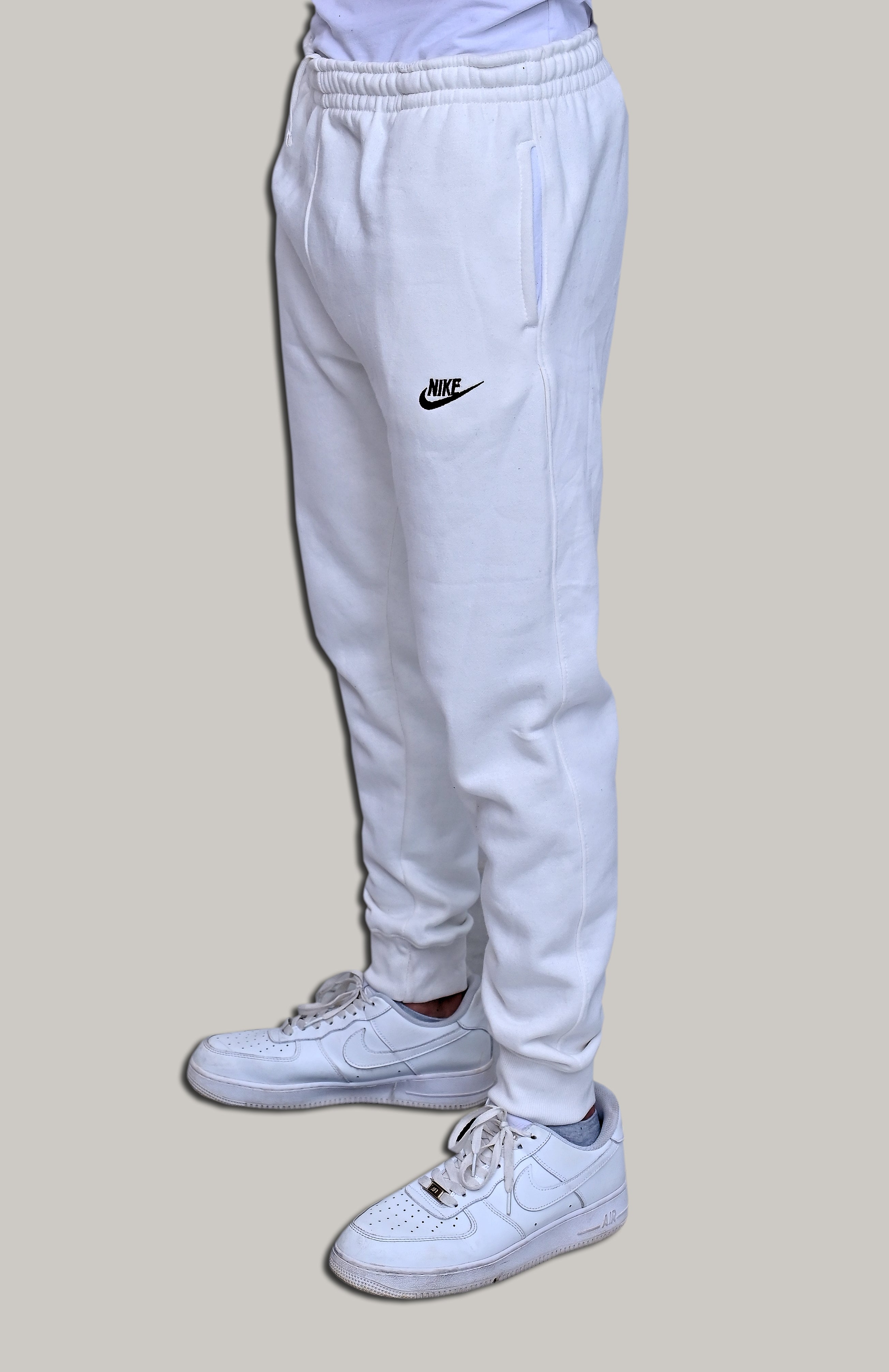 Nik Fleece Trouser White